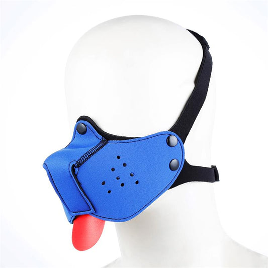 A-GUSTO - NEOPRENE PUPPY FACE MASK BLUE