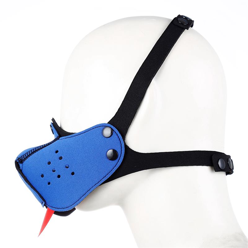 A-GUSTO - NEOPRENE PUPPY FACE MASK BLUE