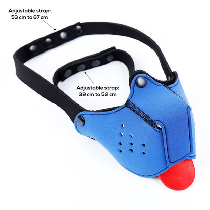 A-GUSTO - NEOPRENE PUPPY FACE MASK BLUE