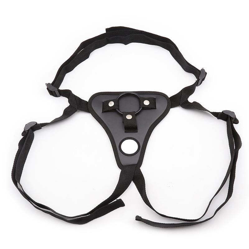 LATETOBED BDSM LINE - NEOPRENE STRAP ON WITH SILICONE RING ADJUSTABLE