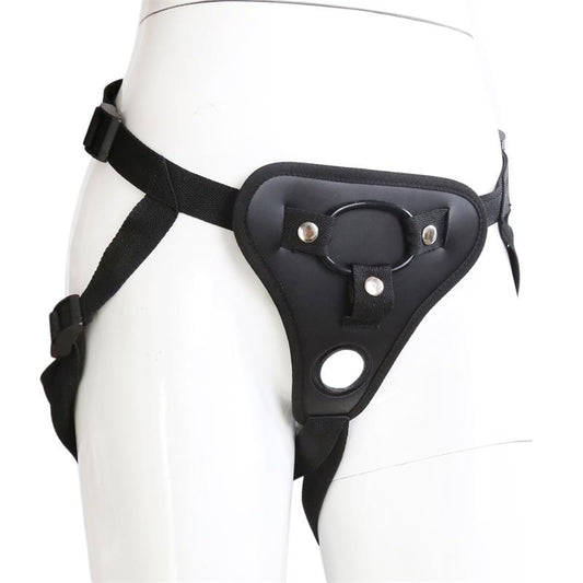 LATETOBED BDSM LINE - NEOPRENE STRAP ON WITH SILICONE RING ADJUSTABLE