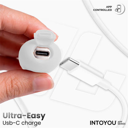 INTOYOU APP SERIES - NEXEGG MOTION VIBRATING EGG WITH THRUSTING APP BEIGE/PINK