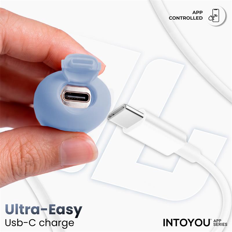 INTOYOU APP SERIES - NEXEGG MOTION VIBRATING EGG WITH THRUSTING APP LILAC/PISTACHIO