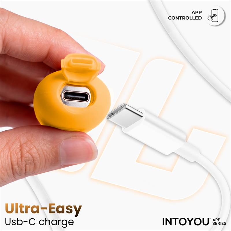 INTOYOU APP SERIES - NEXEGG MOTION VIBRATING EGG WITH THRUSTING APP ORANGE/PINK