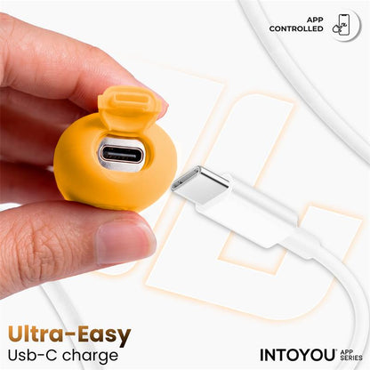INTOYOU APP SERIES - NEXEGG MOTION VIBRATING EGG WITH THRUSTING APP ORANGE/PINK
