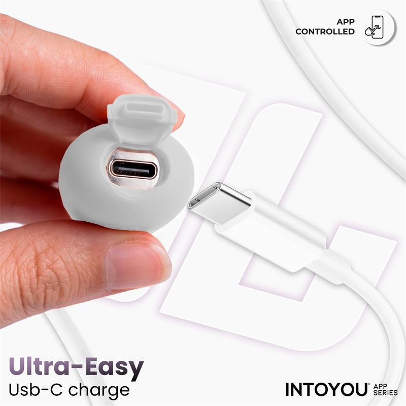 INTOYOU APP SERIES - NEXEGG VIBRATING EGG DOUBLE SILICONE LAYER APP BEIGE/PINK