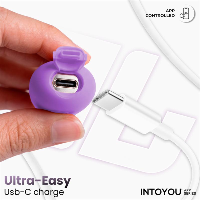 INTOYOU APP SERIES - NEXEGG VIBRATING EGG DOUBLE SILICONE LAYER APP LILAC/PISTACHIO