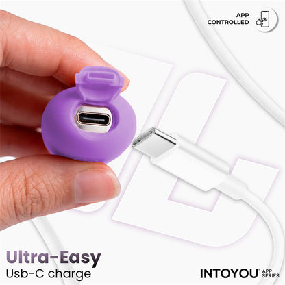 INTOYOU APP SERIES - NEXEGG VIBRATING EGG DOUBLE SILICONE LAYER APP LILAC/PISTACHIO