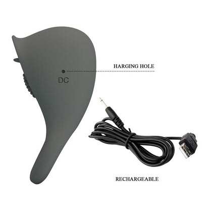 PRETTYLOVE - NIMBUS VIBRATING COCK RING WITH LICKING TONGUE