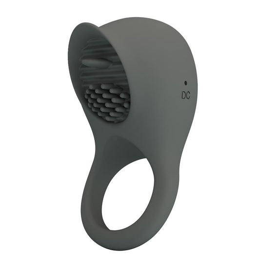 PRETTYLOVE - NIMBUS VIBRATING COCK RING WITH LICKING TONGUE