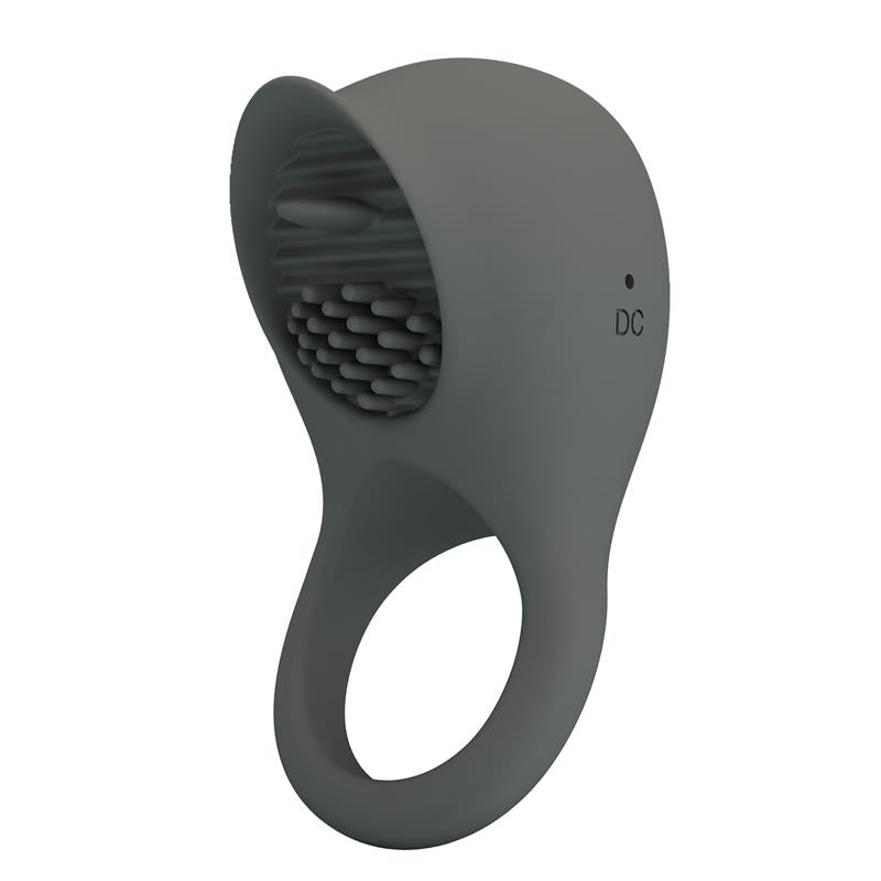 PRETTYLOVE - NIMBUS VIBRATING COCK RING WITH LICKING TONGUE