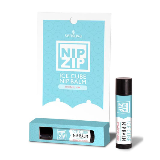 SENSUVA - NIP ZIP REFRESHING BALM FOR NIPPLES UNISEX STRAWBERRY MINT 4 GR