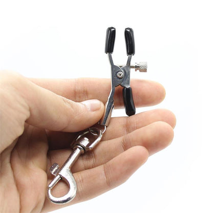 LATETOBED BDSM LINE - NIPPEL CLAMP WITH HOOK METAL