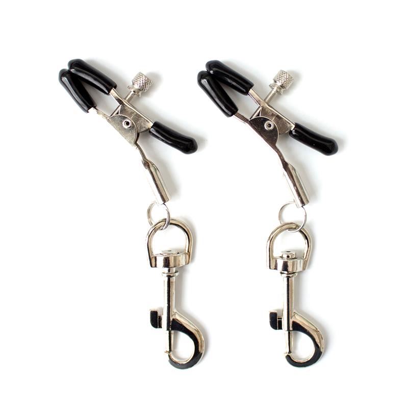 LATETOBED BDSM LINE - NIPPEL CLAMP WITH HOOK METAL