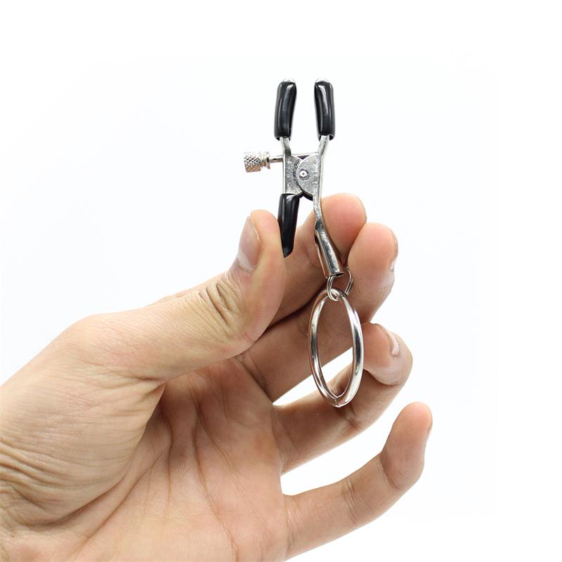 LATETOBED BDSM LINE - NIPPLE CLAMP WITH O RING METAL