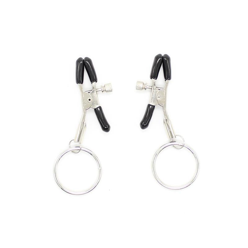 LATETOBED BDSM LINE - NIPPLE CLAMP WITH O RING METAL