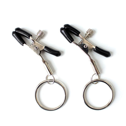 LATETOBED BDSM LINE - NIPPLE CLAMP WITH O RING METAL