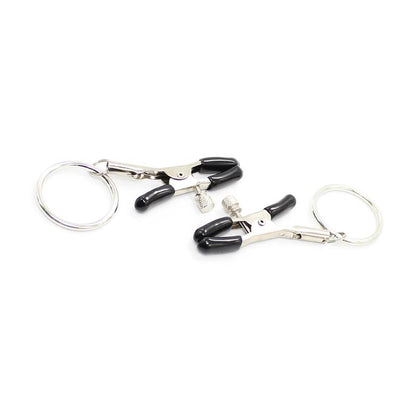 LATETOBED BDSM LINE - NIPPLE CLAMP WITH O RING METAL
