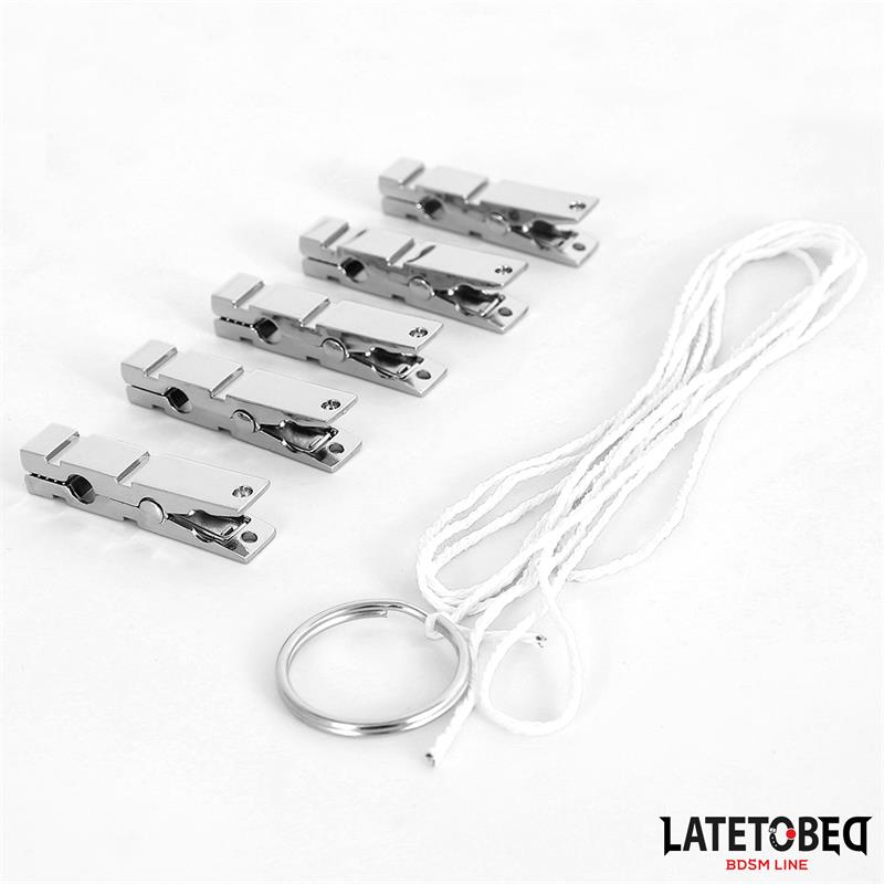 LATETOBED BDSM LINE - NIPPLE CLAMP ZINC