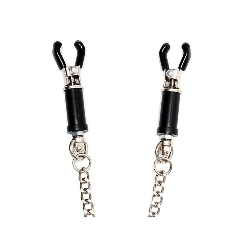 JUEGOS DE BONDAGE - PINZAS PARA PEZONES AJUSTABLES