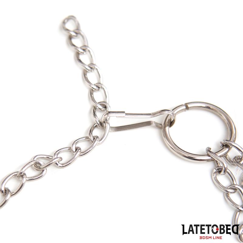 LATETOBED BDSM LINE - NIPPLE CLAMPS COCK RING SET ADJUSTABLE