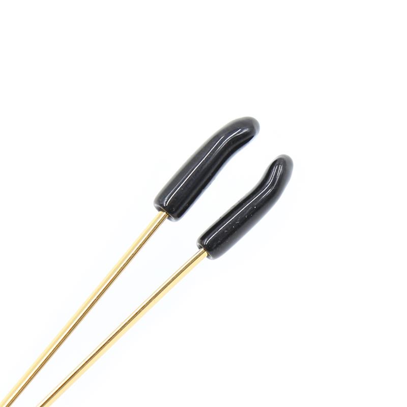 LATETOBED BDSM LINE - NIPPLE CLAMPS METAL BLACK/GOLD