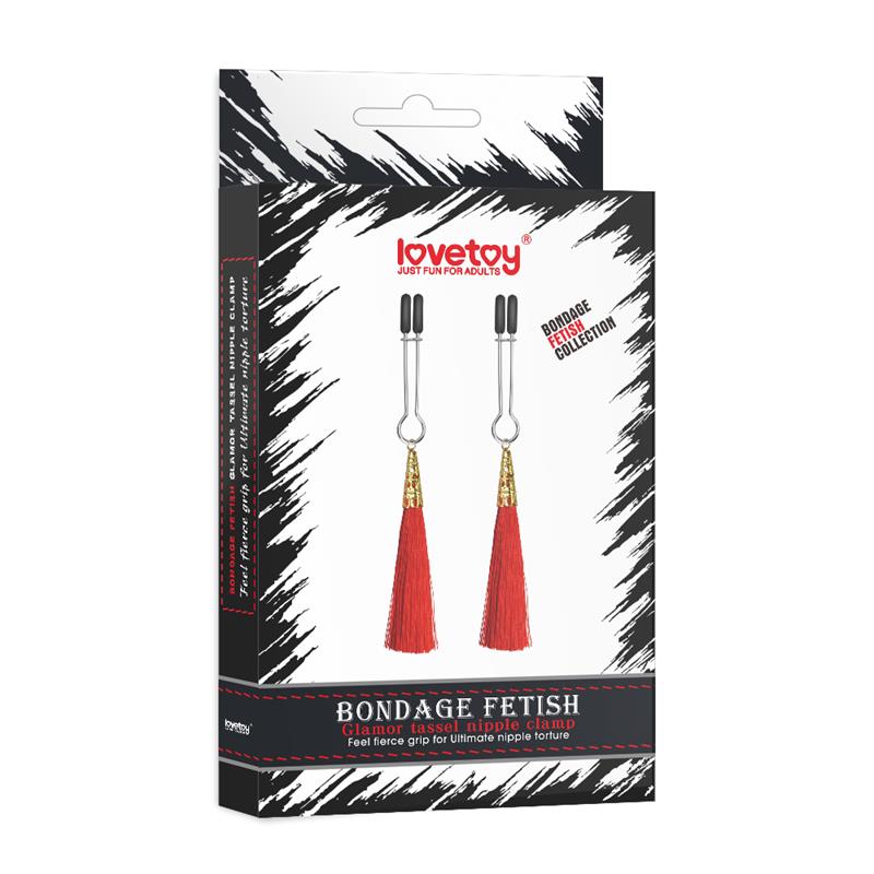 LOVETOY - NIPPLE CLAMPS RED