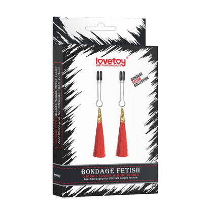 LOVETOY - NIPPLE CLAMPS RED