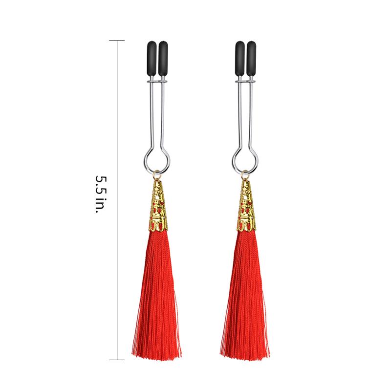 LOVETOY - NIPPLE CLAMPS RED
