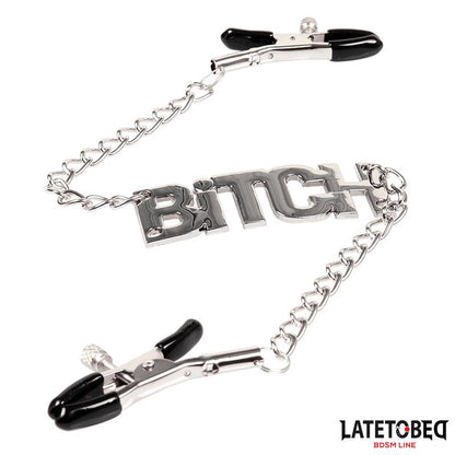 LATETOBED BDSM LINE - NIPPLE CLAMPS WITH BITCH