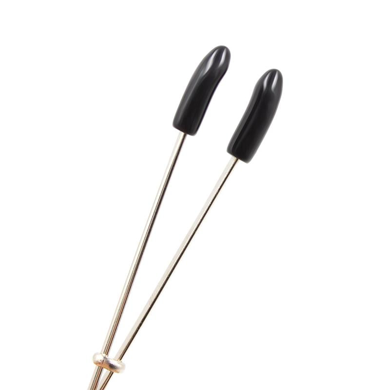 LATETOBED BDSM LINE - NIPPLE CLAMPS WITH CHAIN METAL
