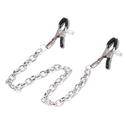 LATETOBED BDSM LINE - NIPPLE CLAMPS WITH CHAIN METAL