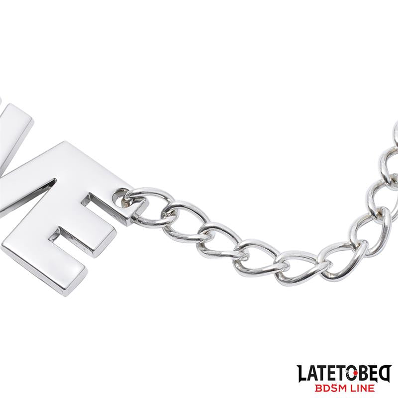 LATETOBED BDSM LINE - NIPPLE CLAMPS WITH CHAIN - SLAVE
