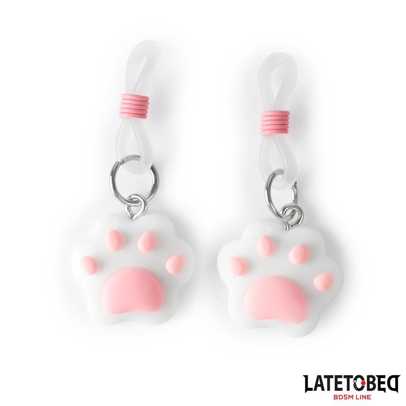 LATETOBED BDSM LINE - NIPPLE CLAMPS WITH KITTY PAW