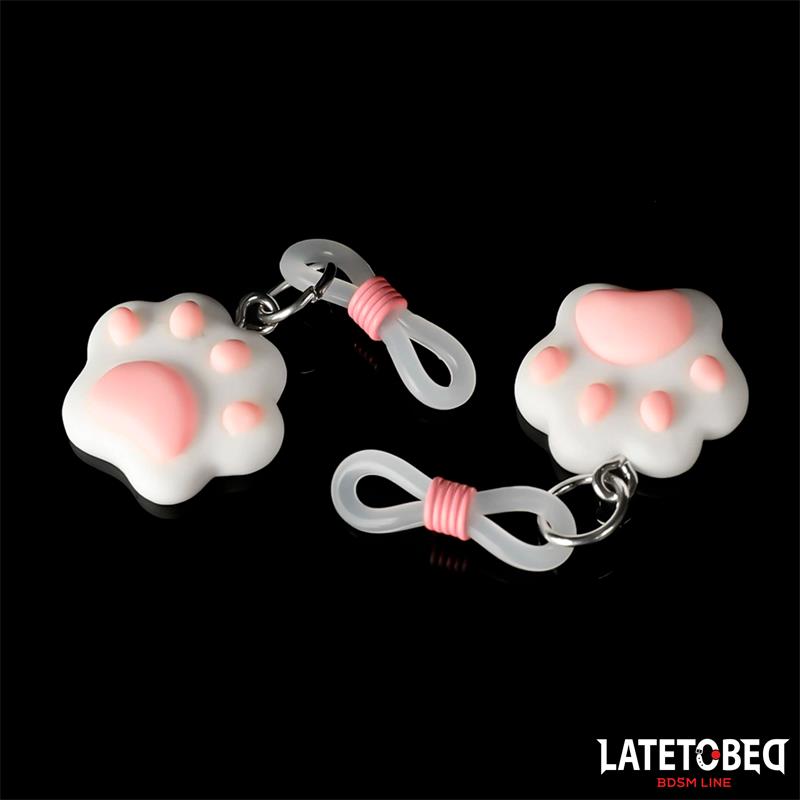 LATETOBED BDSM LINE - NIPPLE CLAMPS WITH KITTY PAW