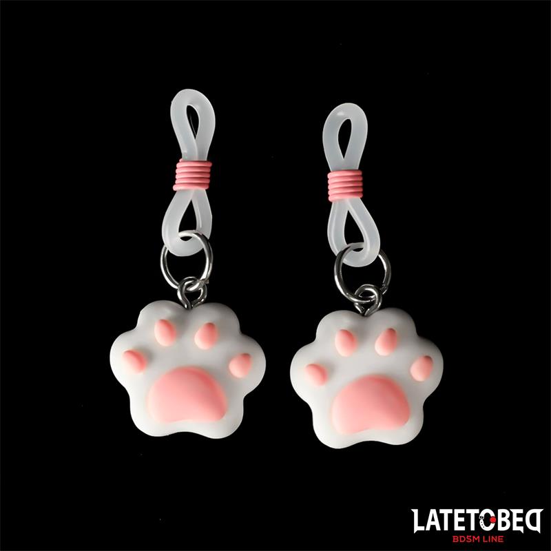 LATETOBED BDSM LINE - NIPPLE CLAMPS WITH KITTY PAW