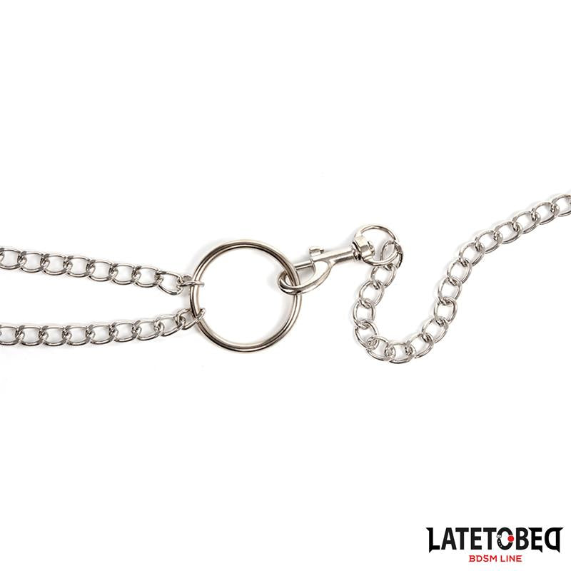 LATETOBED BDSM LINE - NIPPLE CLAMPS WITH PENIS RING