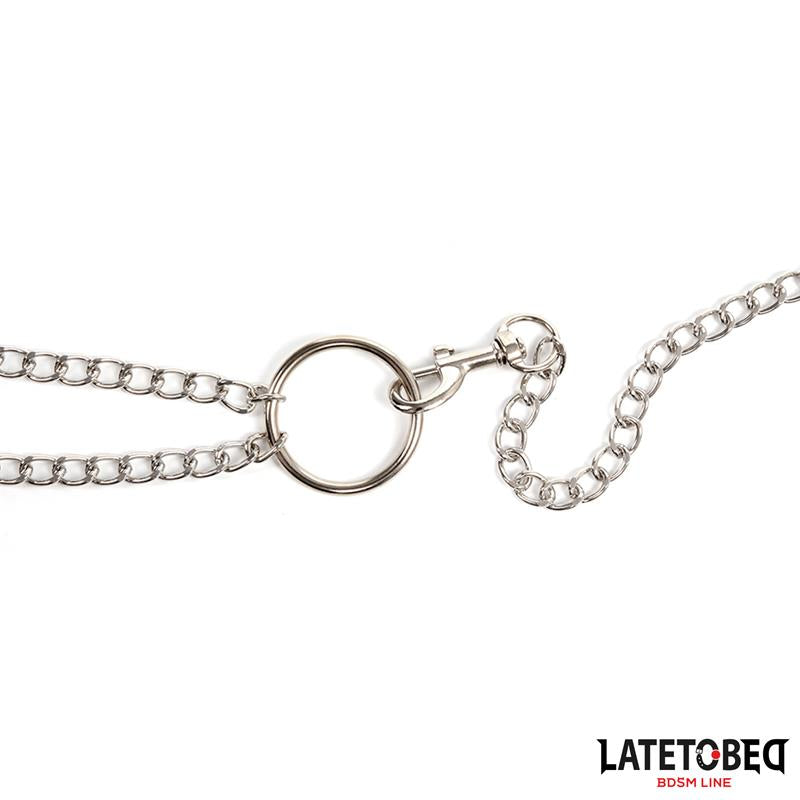 LATETOBED BDSM LINE - NIPPLE CLAMPS WITH PENIS RING