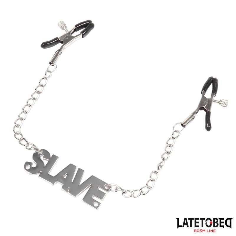 LATETOBED BDSM LINE - NIPPLE CLAMPS WITH SLAVE