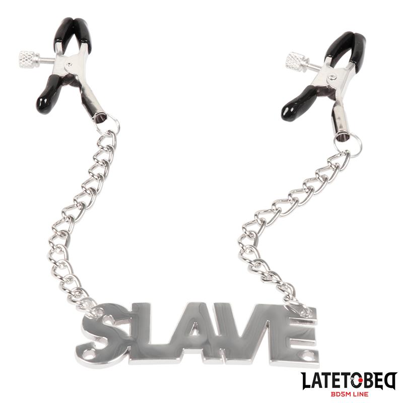 LATETOBED BDSM LINE - NIPPLE CLAMPS WITH SLAVE
