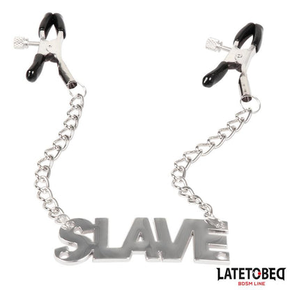LATETOBED BDSM LINE - NIPPLE CLAMPS WITH SLAVE