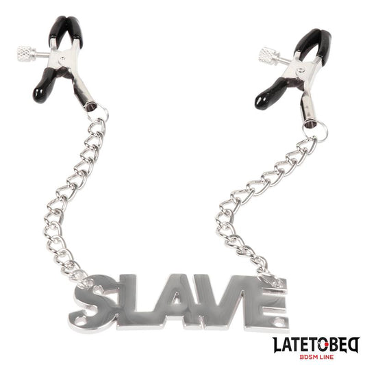 LATETOBED BDSM LINE - NIPPLE CLAMPS WITH SLAVE