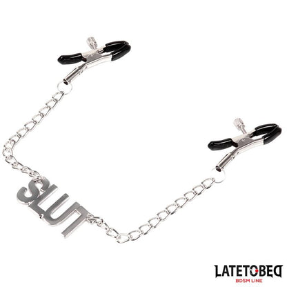 LATETOBED BDSM LINE - NIPPLE CLAMPS WITH SLUT