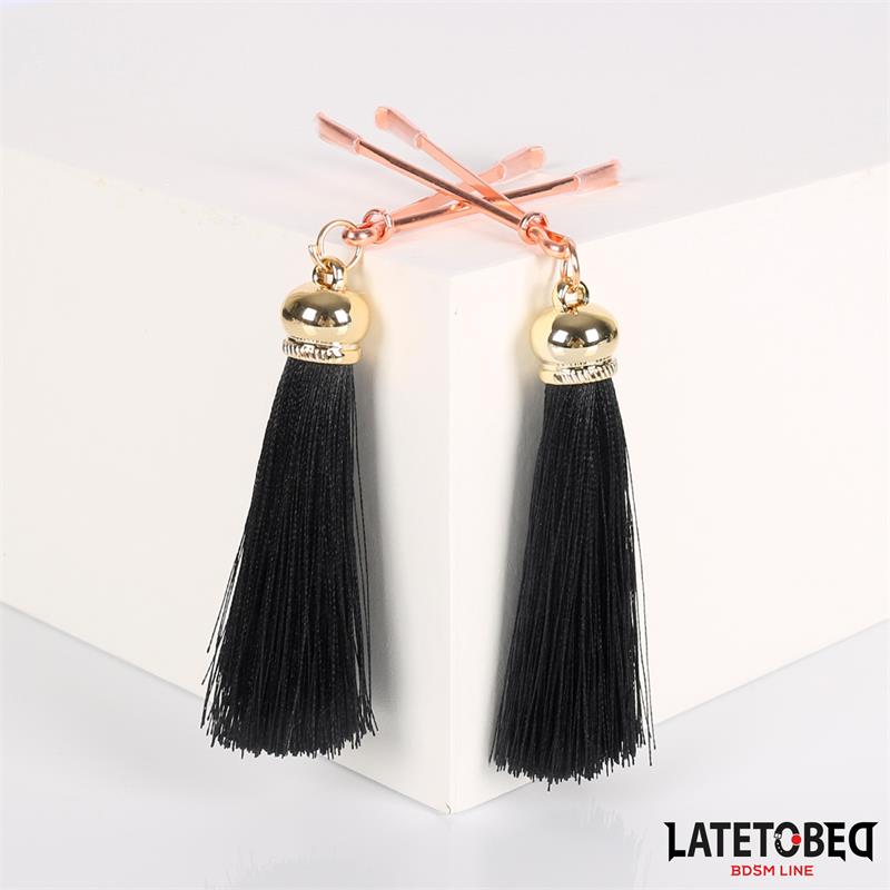 LATETOBED BDSM LINE - NIPPLE CLAMPS WITH TASSEL