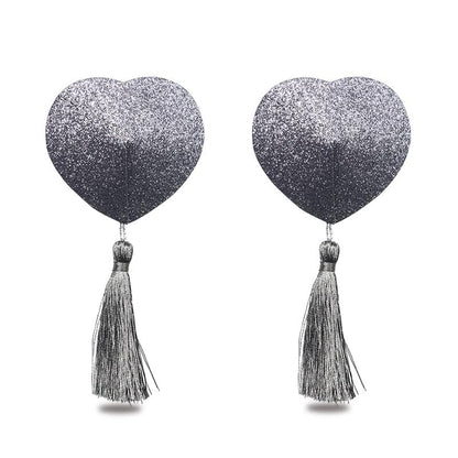 LOVETOY - NIPPLE COVERS REUSABLE SILVER GLITTER