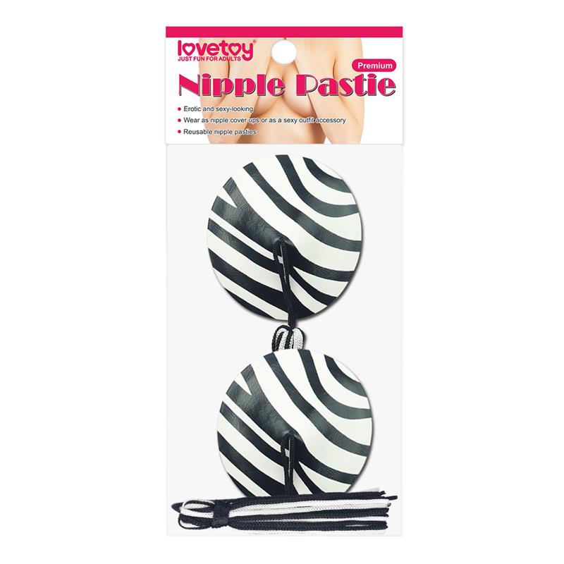 LOVETOY - NIPPLE COVERS REUSABLE ZEBRA