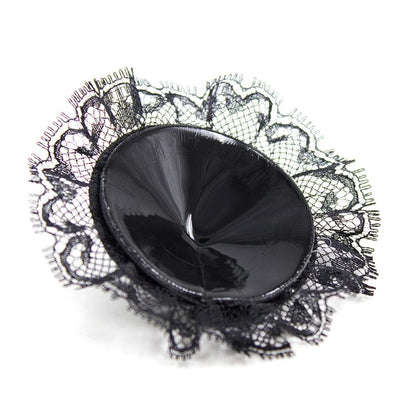 LATETOBED BDSM LINE - NIPPLE COVERS WITH LACE BLACK