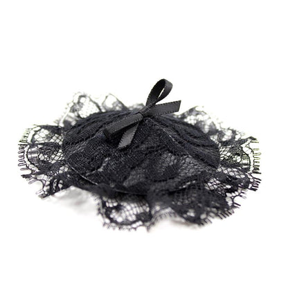LATETOBED BDSM LINE - NIPPLE COVERS WITH LACE BLACK