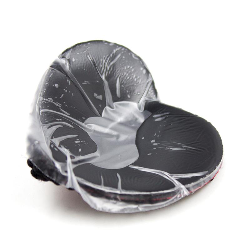 LATETOBED BDSM LINE - NIPPLE COVERS WITH LACE BLACK/RED