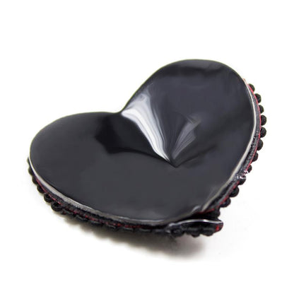 LATETOBED BDSM LINE - NIPPLE COVERS WITH LACE BLACK/RED